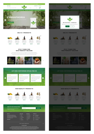 Web Design by pb for cannaphoria cbd co. | Design: #26030790