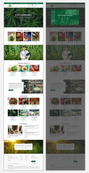 Web Design by pb for cannaphoria cbd co. | Design: #26030791