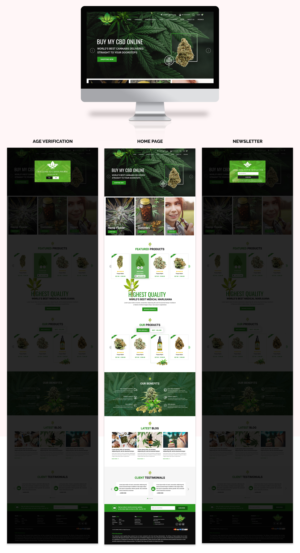 Web Design by Titan Eagle for cannaphoria cbd co. | Design: #26030247