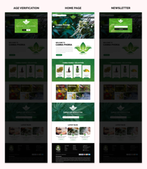 Online CBD and Delta 8 web store | Web Design by Titan Eagle