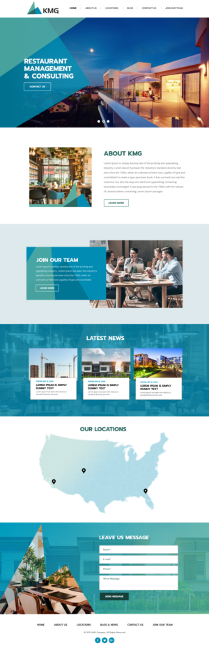 Web Design by Blue Sparrow for KMG LLC | Design: #26035133