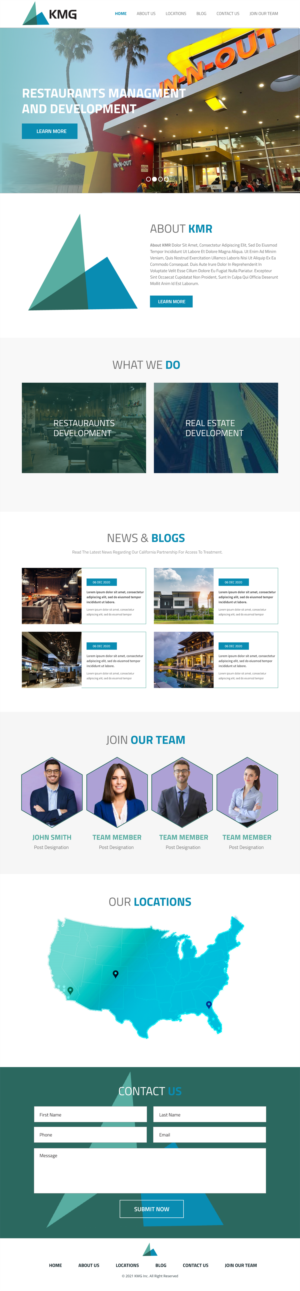Web Design by Blue Sparrow for KMG LLC | Design: #26035430