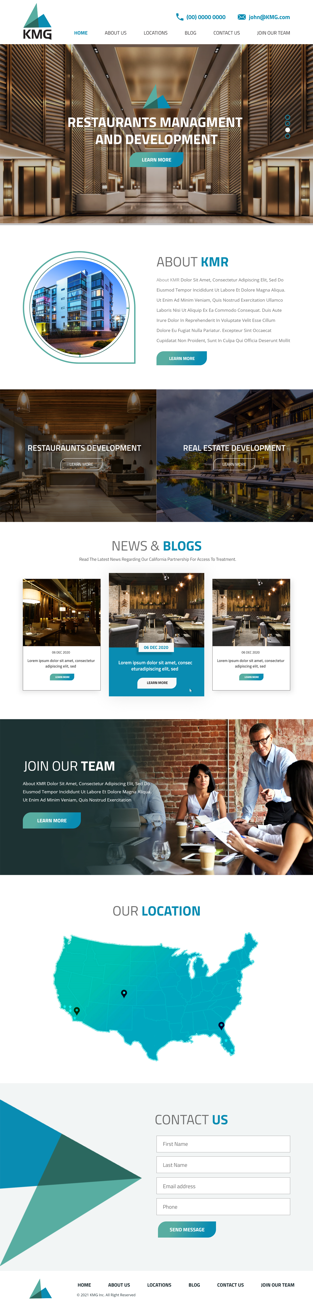 Web Design by Blue Sparrow for KMG LLC | Design #26035432