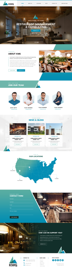 Web Design by Blue Sparrow for KMG LLC | Design: #26054242