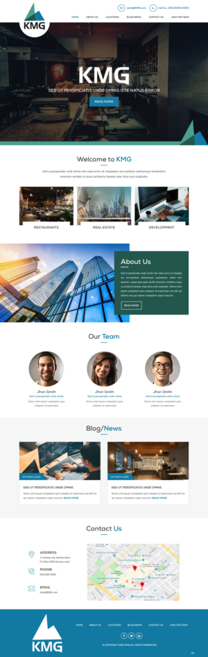 Web Design by pb for KMG LLC | Design: #26030869