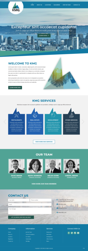 Web Design by pb for KMG LLC | Design: #26030870