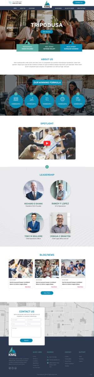 Web Design by pb for KMG LLC | Design: #26030888