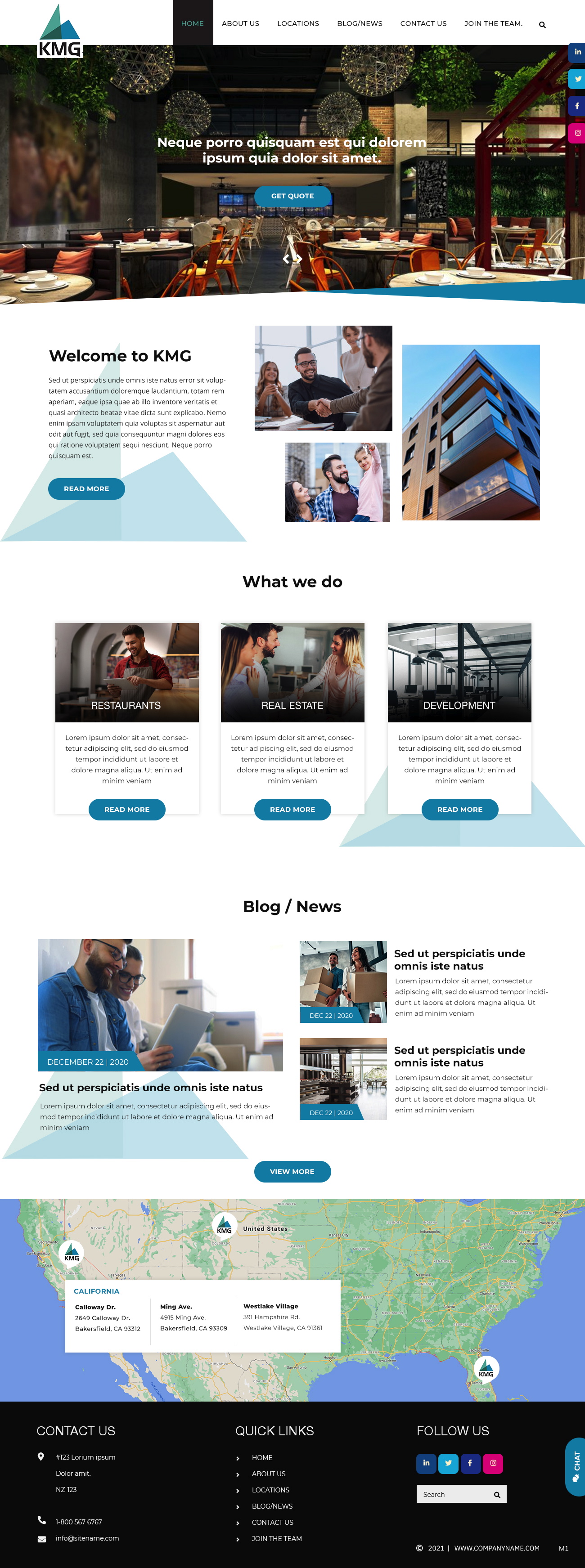 Web Design by pb for KMG LLC | Design #26030889