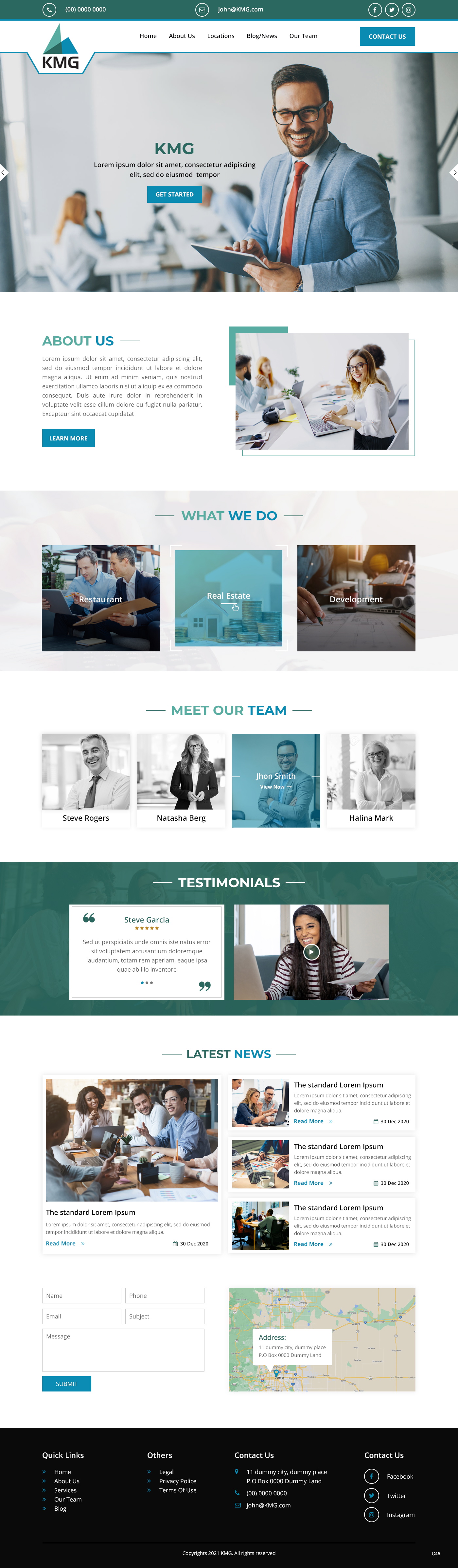 Web Design by pb for KMG LLC | Design #26030890