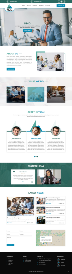 Web Design by pb for KMG LLC | Design: #26072535