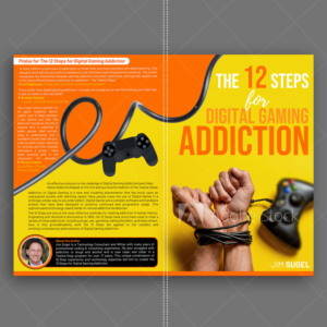 The 12 Steps for Digital Gaming Addiction | Book Cover Design by DA.