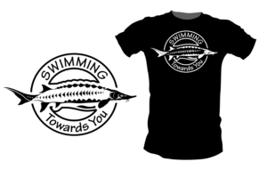 Sturgeon Swimming tshirt design | T-shirt Design by Nadz10