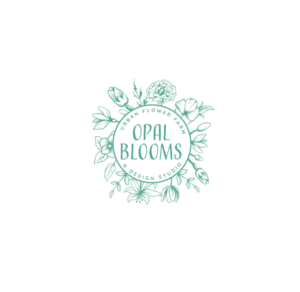 Opal Blooms | Urban Flower Farm & Design Studio | Logo-Design von Birdcage