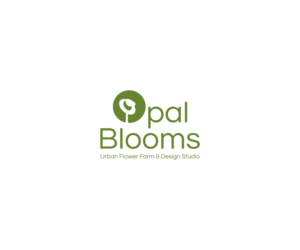 Opal Blooms | Urban Flower Farm & Design Studio | Logo Design by ArpitM