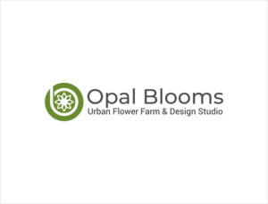 Opal Blooms | Urban Flower Farm & Design Studio | Logo Design by BNdesigner