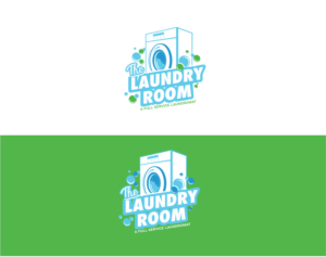 The Laundry Room.  A full service laundromat. | Logo Design by Annabella