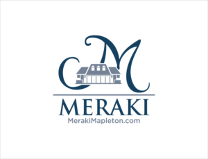 Just the name “Meraki”, maybe with the outlines of our home in the back or a Large classical M in the background, our domain name is: MerakiMapleton.com | Logo Design by BNdesigner