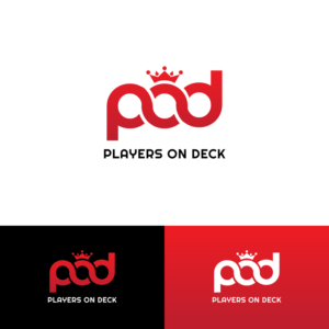 the logo should say..PLAYERS ON DECK with the initials ..P O D in the middle. apparel. | Logo Design by Radsky17