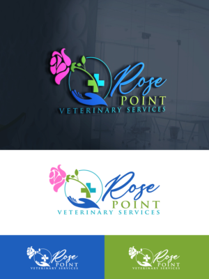 Rose Point Veterinary Services | Logo Design by UMBRA Designs