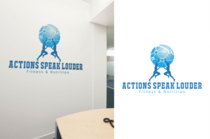 ACTIONS SPEAK LOUDER Fitness & Nutrition | Logo Design by MT