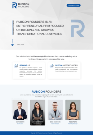 A new company focused on starting and investing in transformative businesses. | Web Design par Sbss