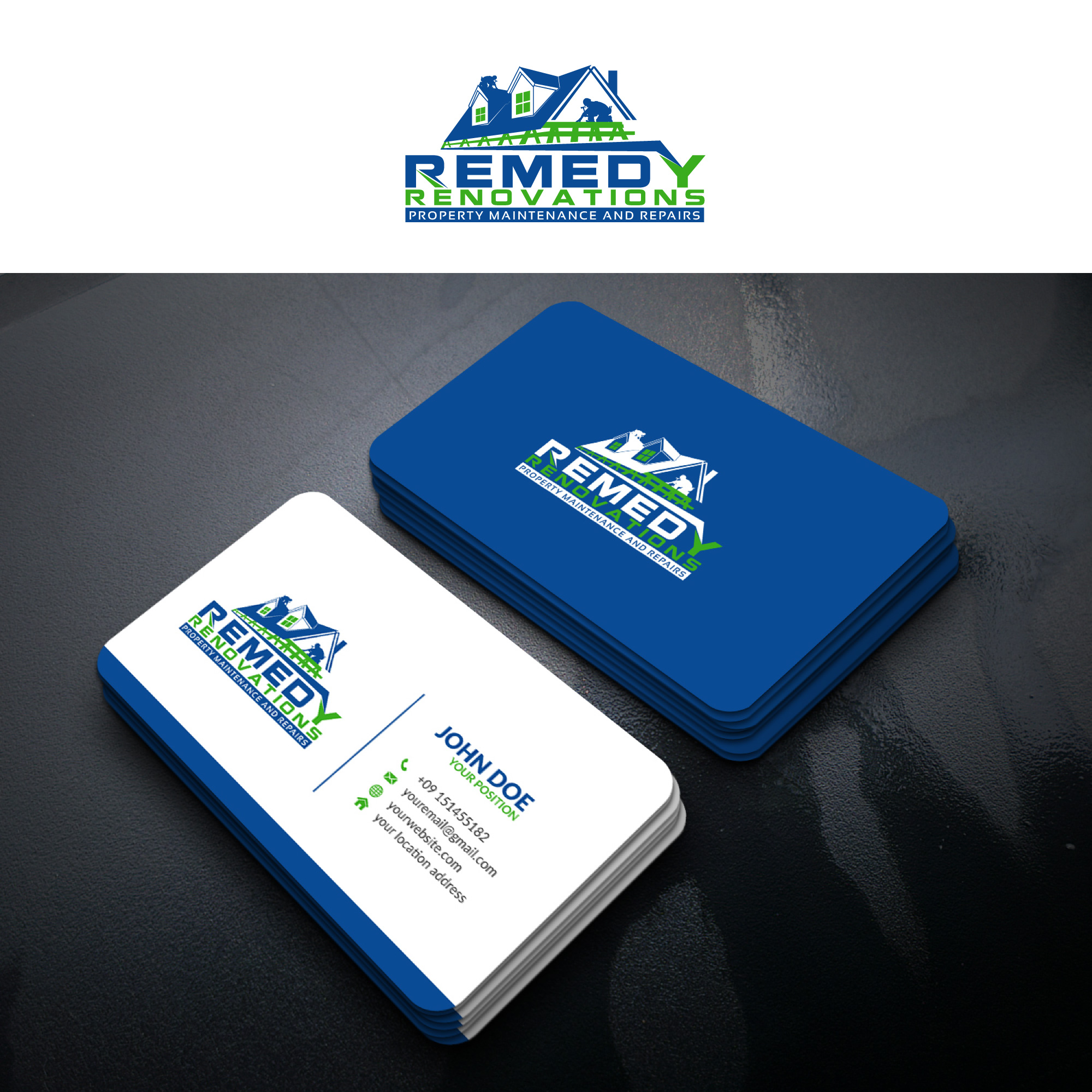 Diseño de Logo por UMBRA Designs para Remedy Renovations | Diseño #26029011