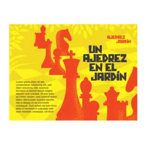 A Chess in the garden.  | Diseño de portada de libro por Karen Gameiro