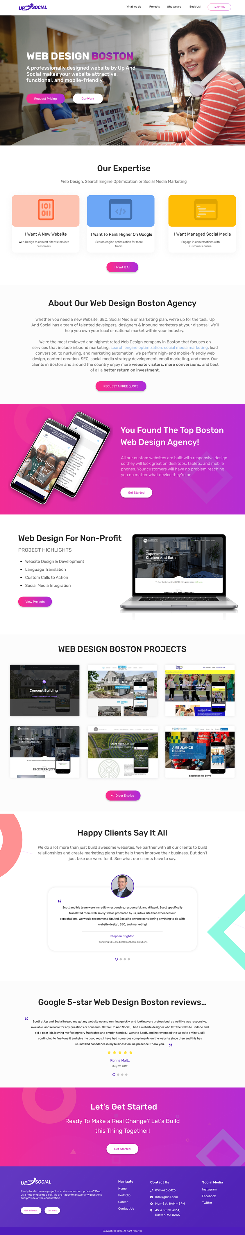 Web Design by Adeel Rahman for this project | Design #26041839