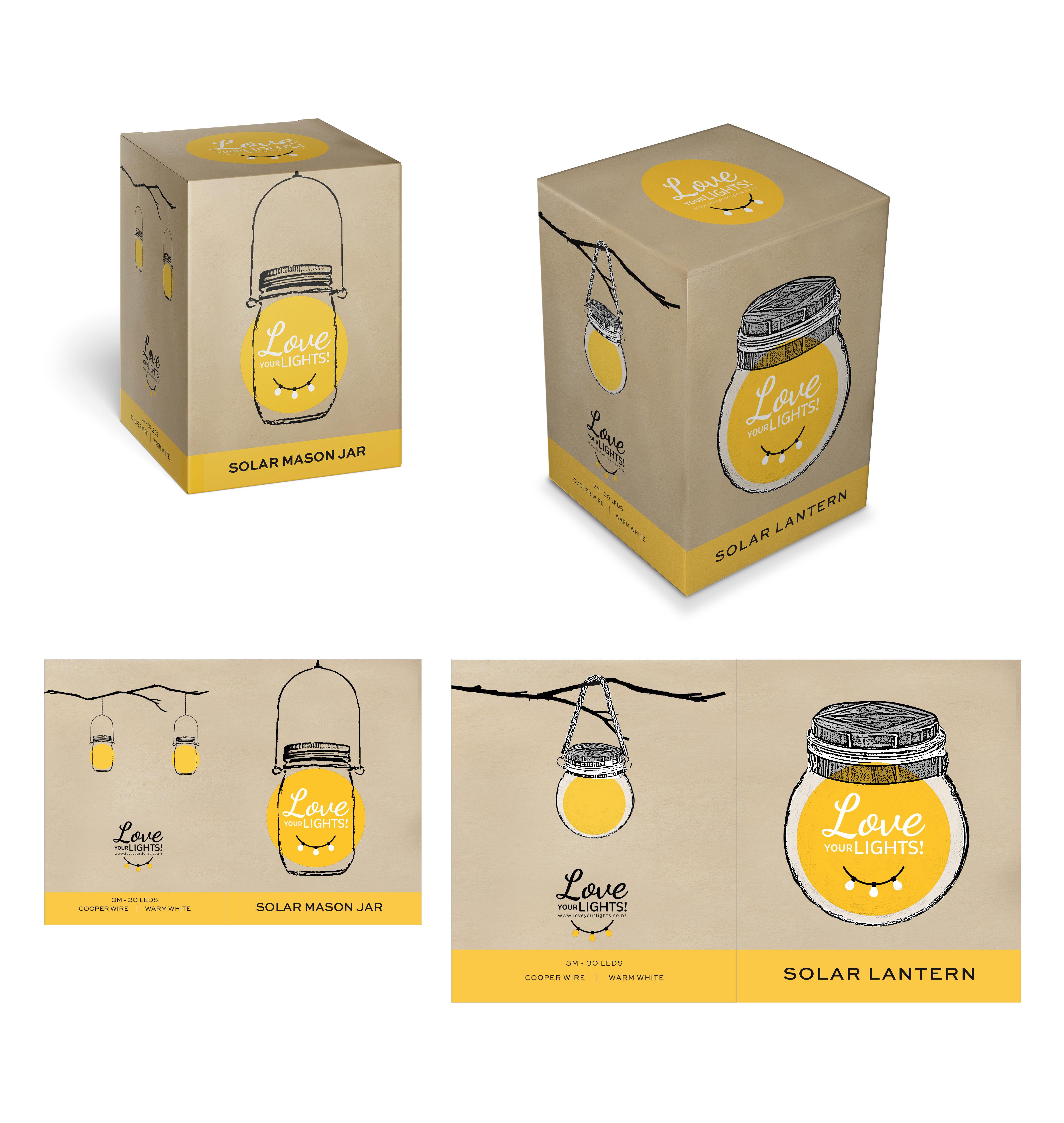 Packaging Design by 68_Design for Love Your Lights | Design #26037641