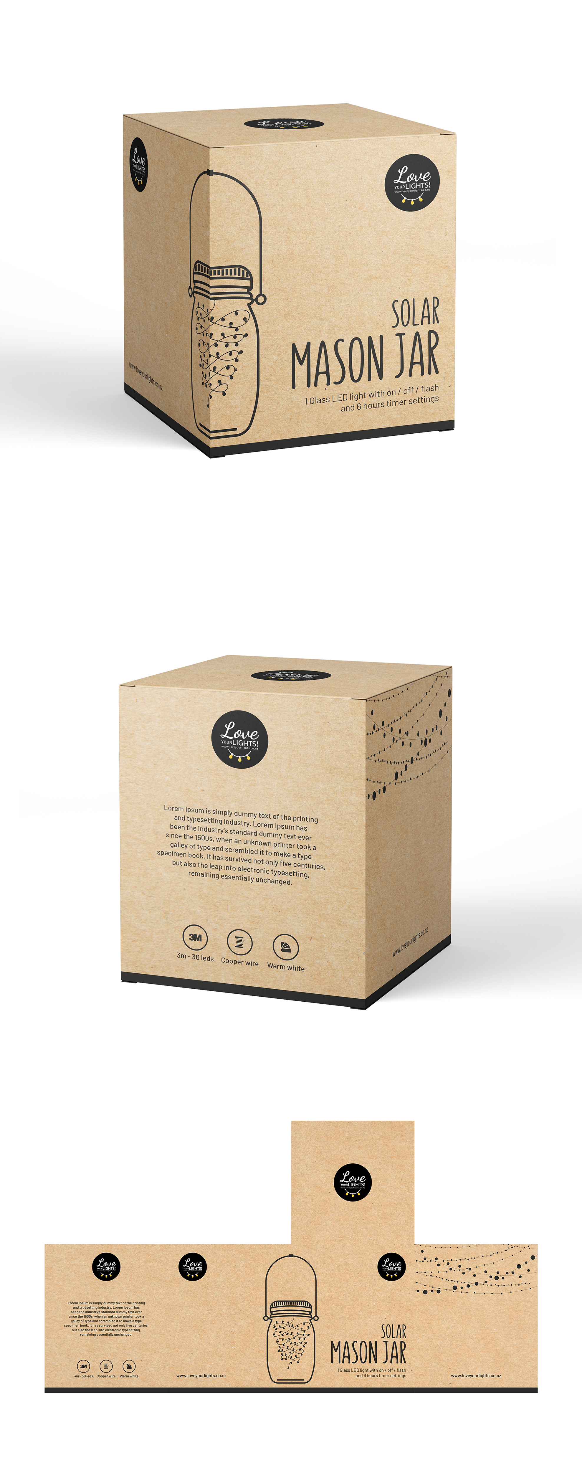 Packaging Design by colourstreak for Love Your Lights | Design #26057759