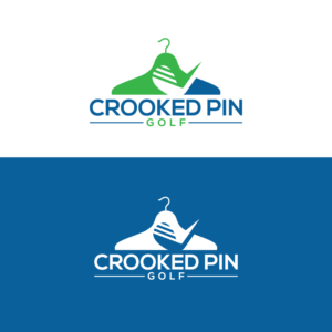 Crooked Pin / Crooked Pin Golf | Logo-Design von Graphic Bricks