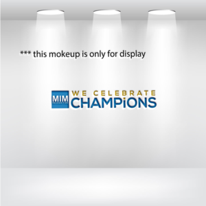 We Celebrate Champions (possibly with blue MTM logo) | Logo Design by Ochieng