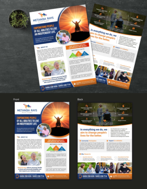 NDIS Provider Brochure providing support service to the people with disability for their daily activ | Flyer Design by SAI DESIGNS