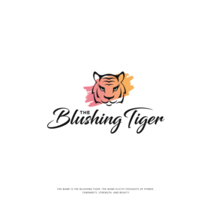 The Blushing Tiger | Logo Design by ecorokerz