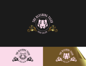 The Blushing Tiger | Logo Design by FigliaPerduta