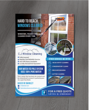 Window cleaning company in need of leaflet design  | Flyer-Design von alex989