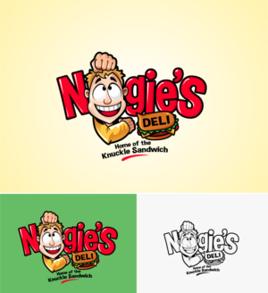 Noogie's Deli - Home of the Knuckle Sandwich | Diseño de Logo por ally designs
