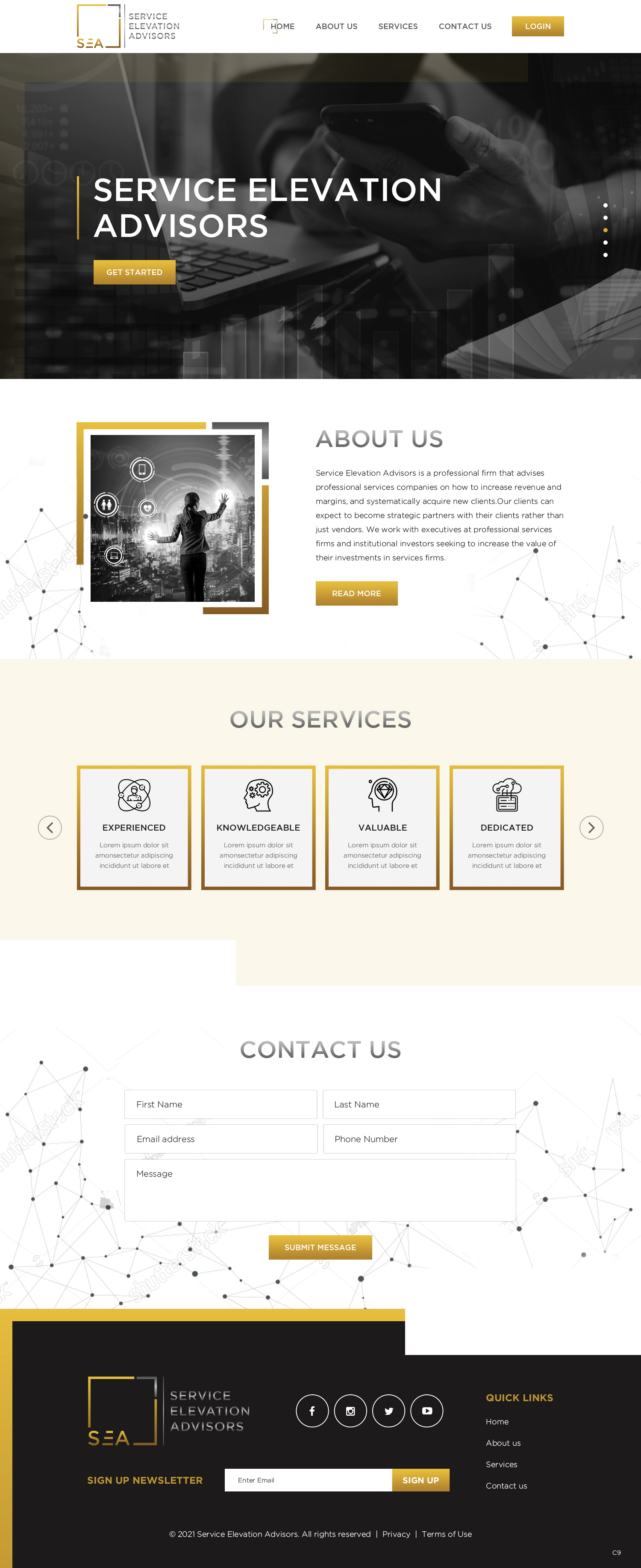 Web Design by pb for Service Elevation Advisors, LLC | Design #26049104