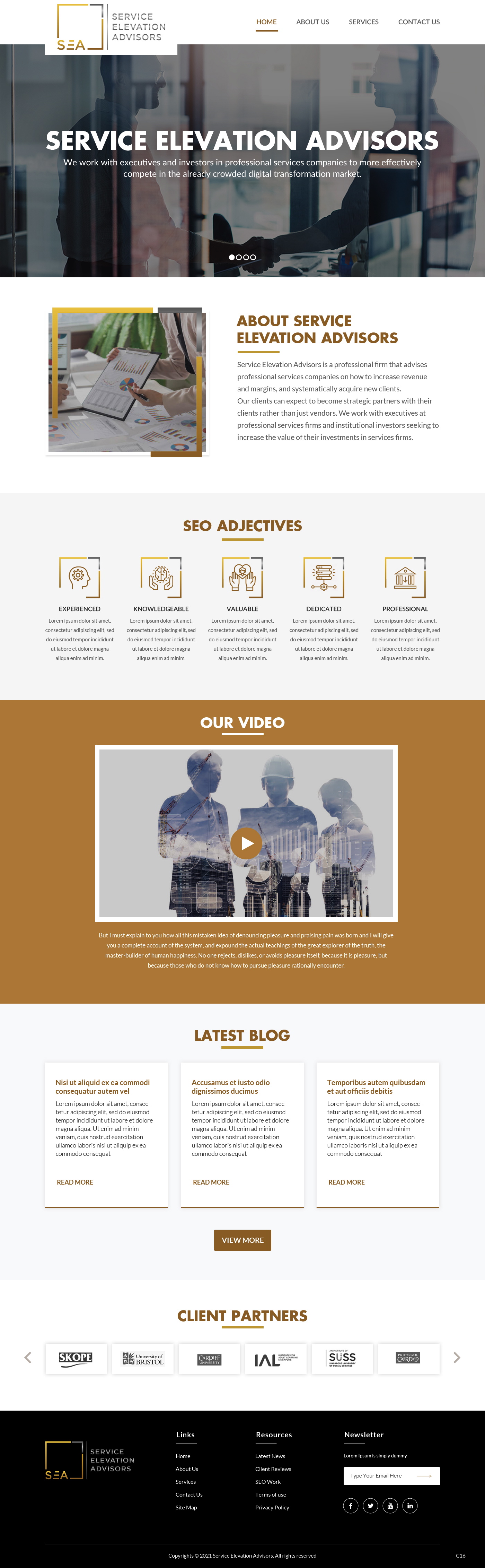 Web Design by pb for Service Elevation Advisors, LLC | Design #26049105