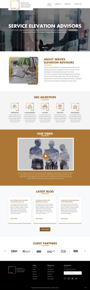Web Design par pb pour Service Elevation Advisors, LLC | Design : #26049105