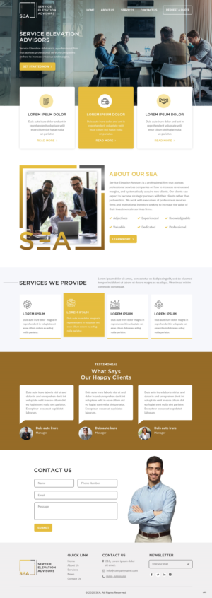 Web Design by pb for Service Elevation Advisors, LLC | Design: #26049122