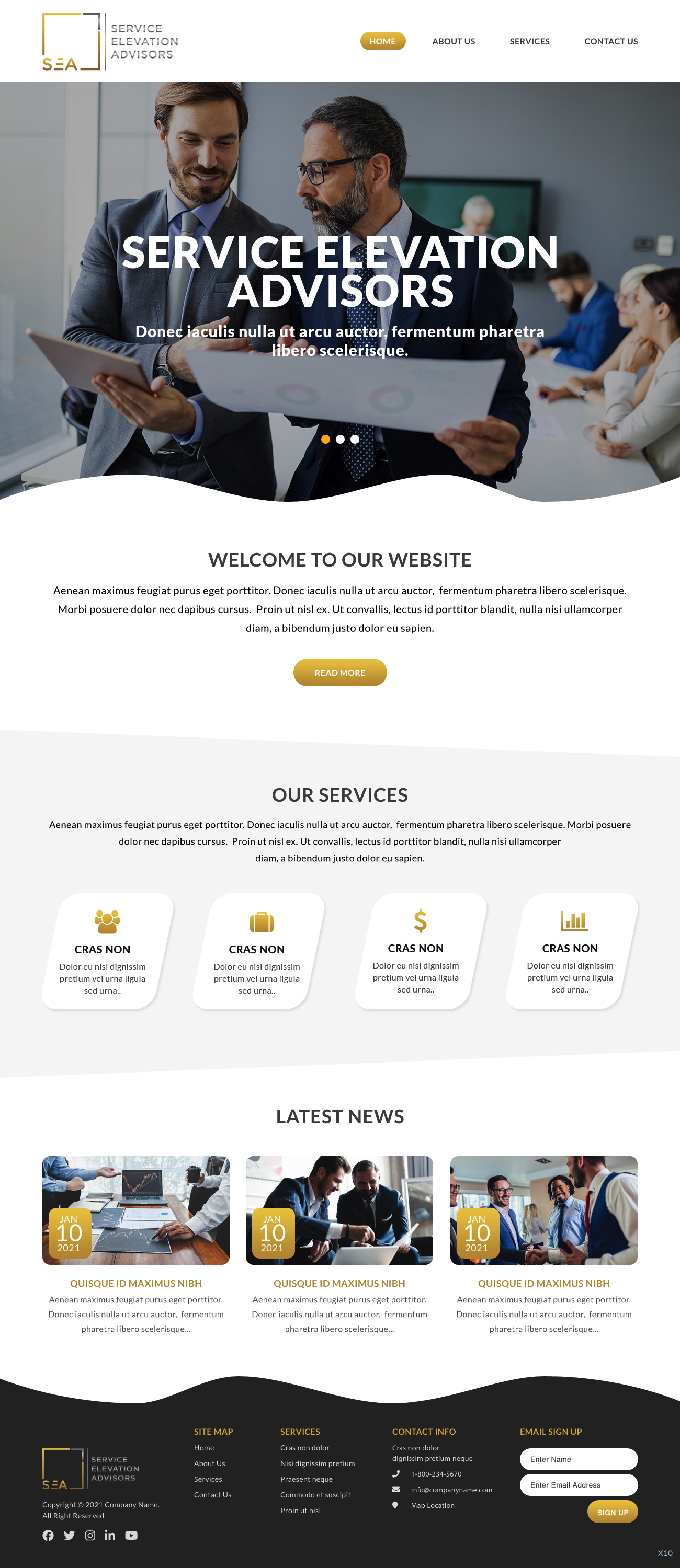 Web Design by pb for Service Elevation Advisors, LLC | Design #26049126