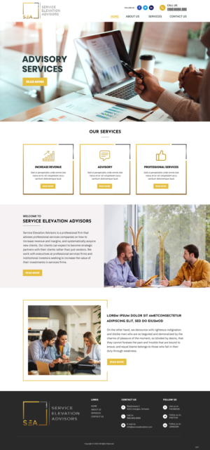 Web Design by pb for Service Elevation Advisors, LLC | Design: #26049127