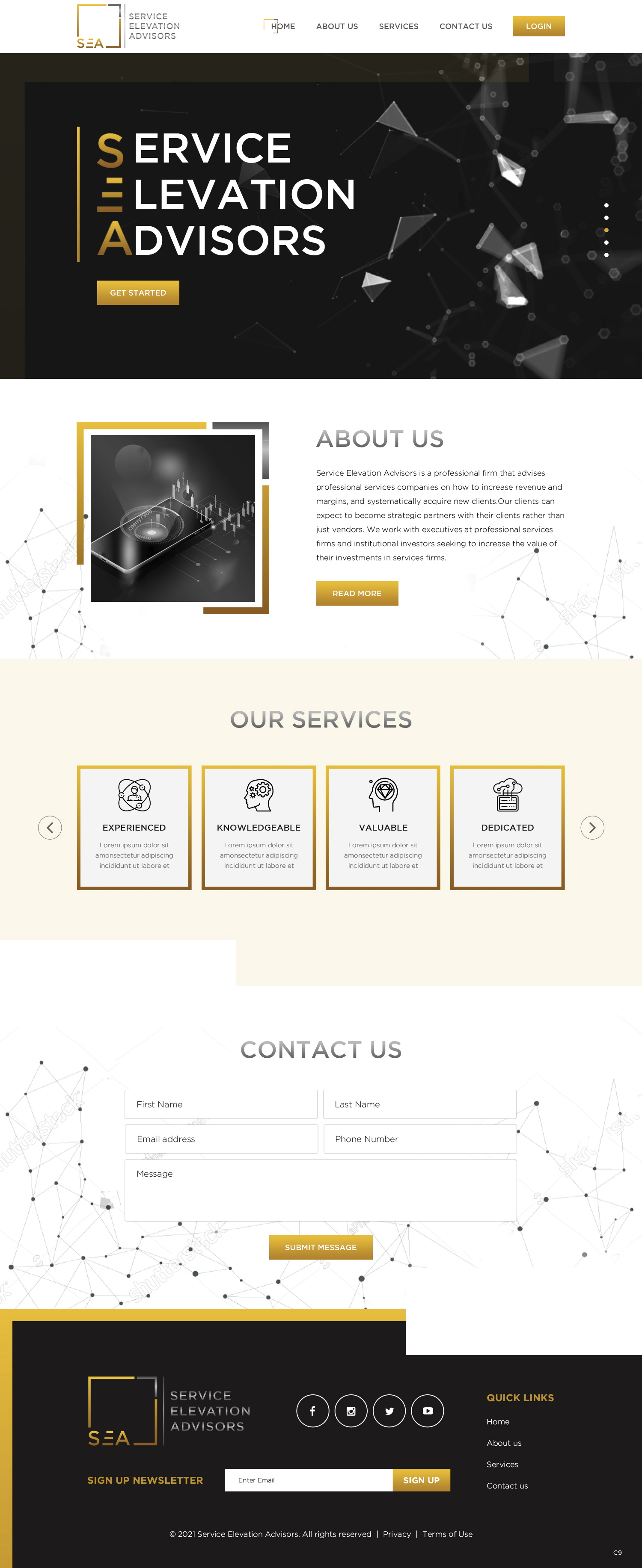 Web Design by pb for Service Elevation Advisors, LLC | Design #26074329