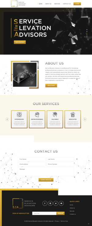 Web Design by pb for Service Elevation Advisors, LLC | Design: #26074329