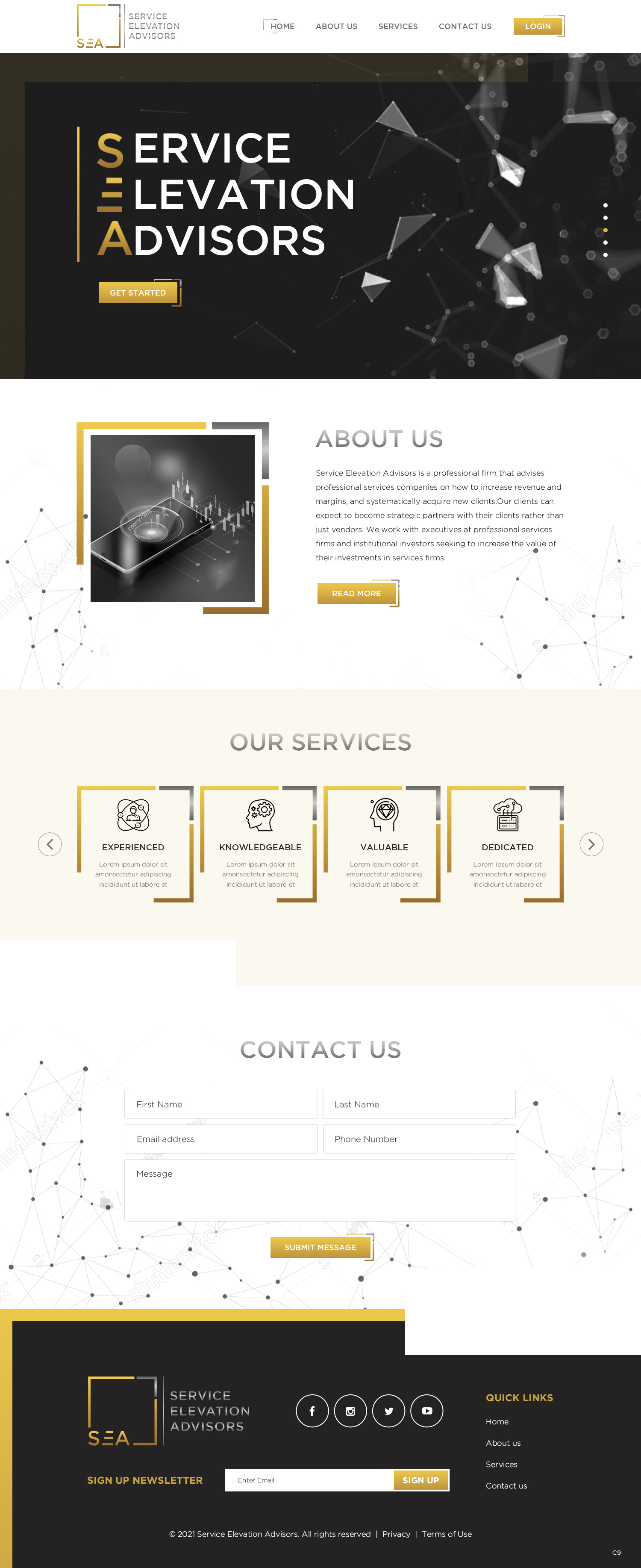 Web Design by pb for Service Elevation Advisors, LLC | Design #26091838