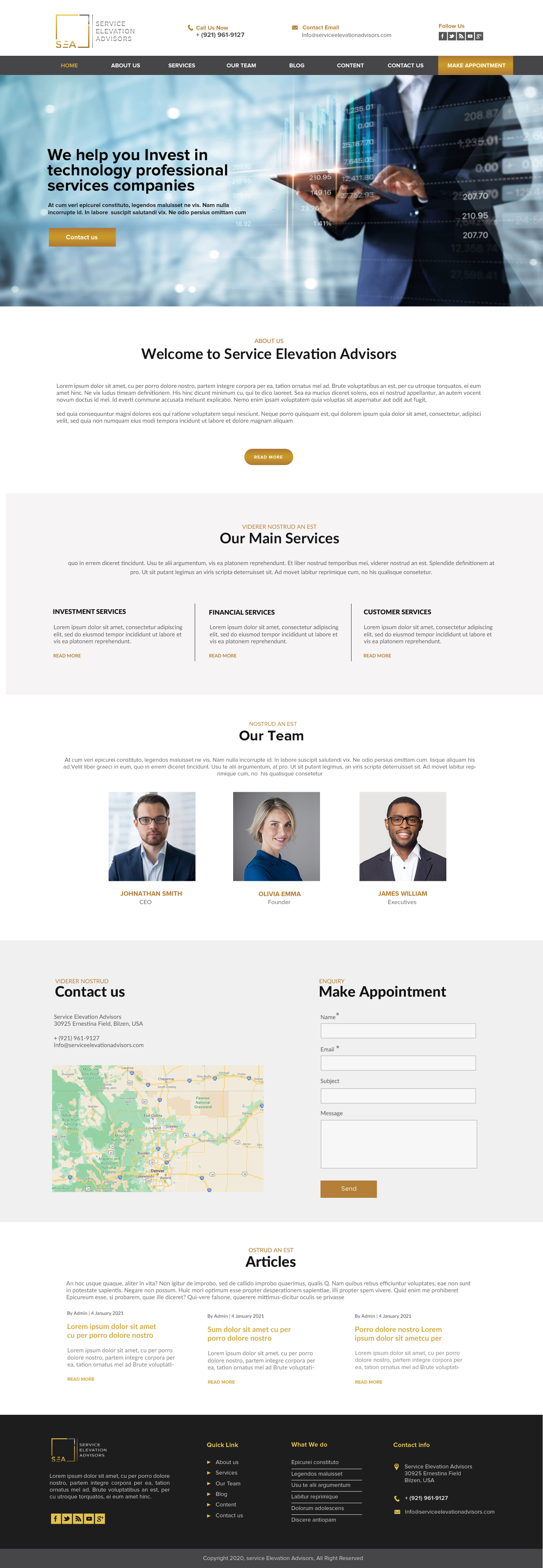 Web Design by chandrayaan.creative for Service Elevation Advisors, LLC | Design #26051280