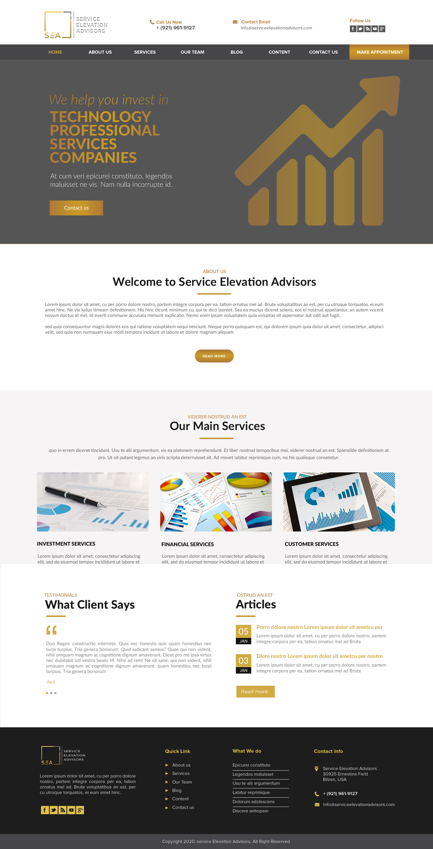 Web Design by chandrayaan.creative for Service Elevation Advisors, LLC | Design #26065071