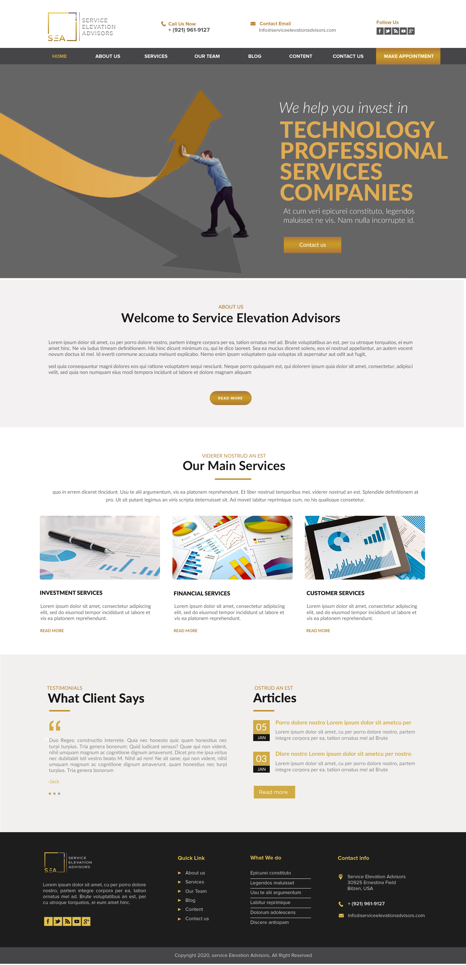 Web Design by chandrayaan.creative for Service Elevation Advisors, LLC | Design #26072174