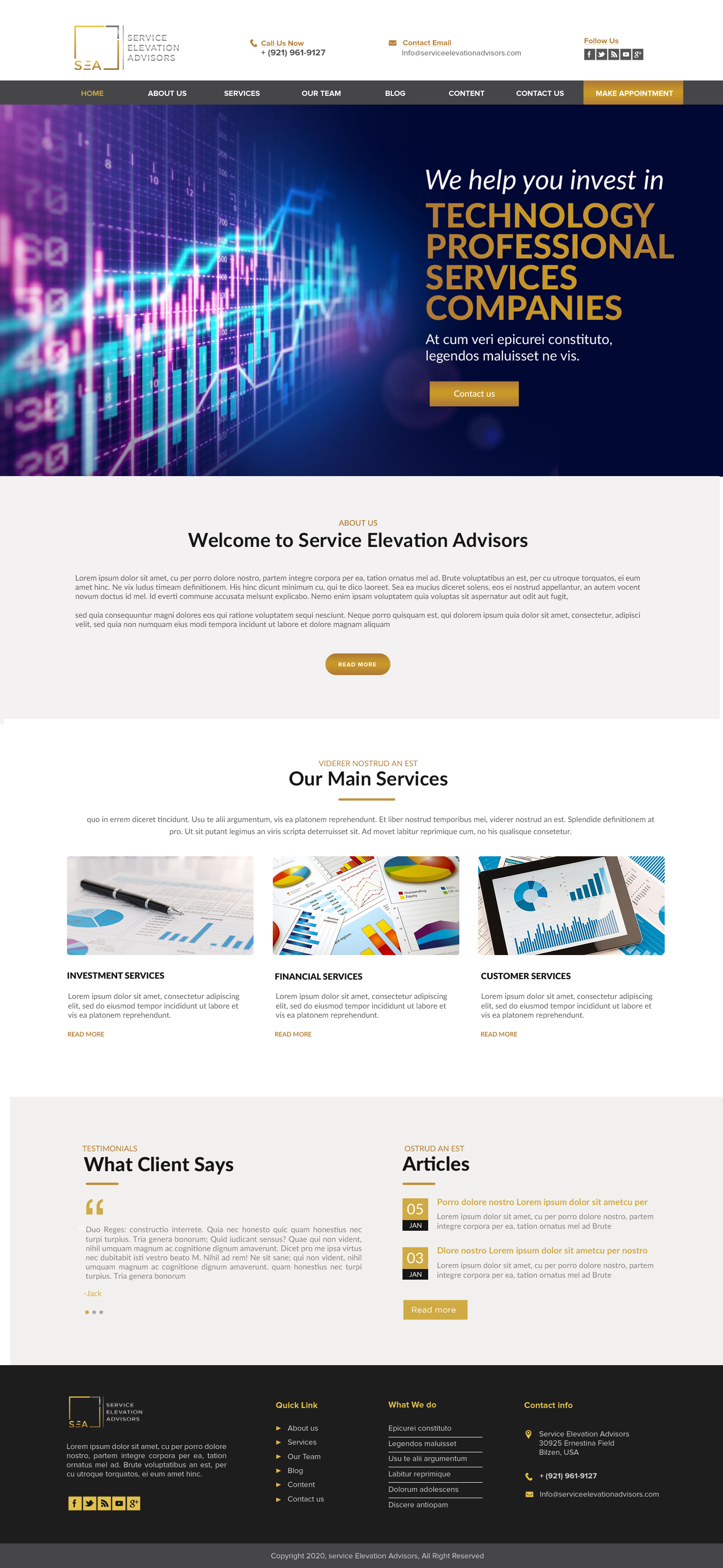 Web Design by chandrayaan.creative for Service Elevation Advisors, LLC | Design #26095327